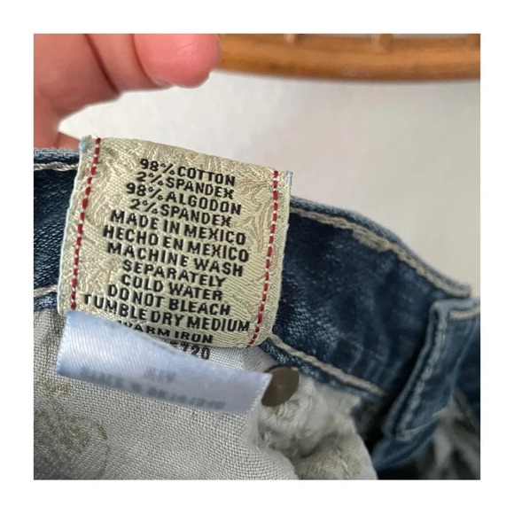 BKE Y2K Denim Distressed Mya Low Rise Boot Cut Jeans Sz 26 - Picture 10 of 12